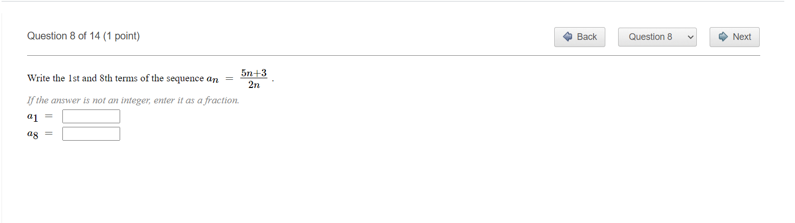 Question100f14{1point) ' 0 Back | | Question 10