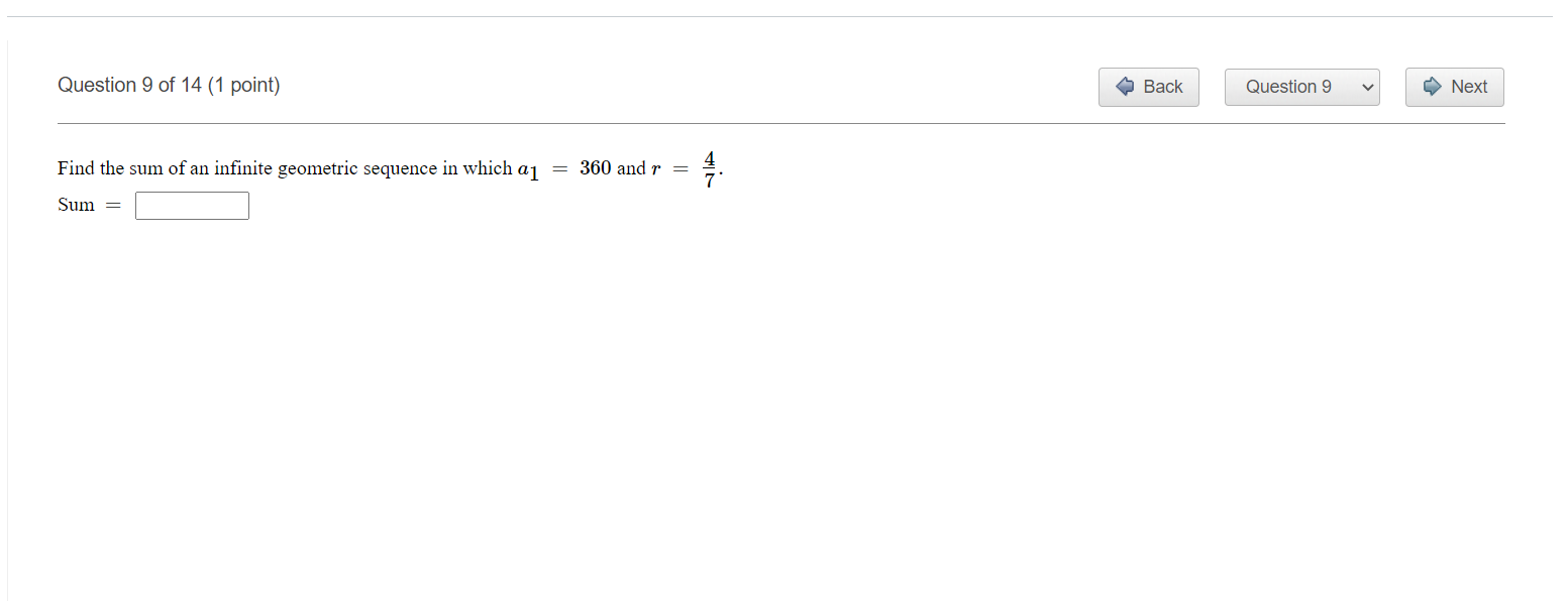 Question100f14{1point) ' 0 Back | | Question 10