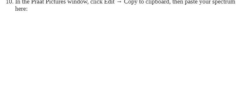 10. In the Praat Pictures window, click Edit -