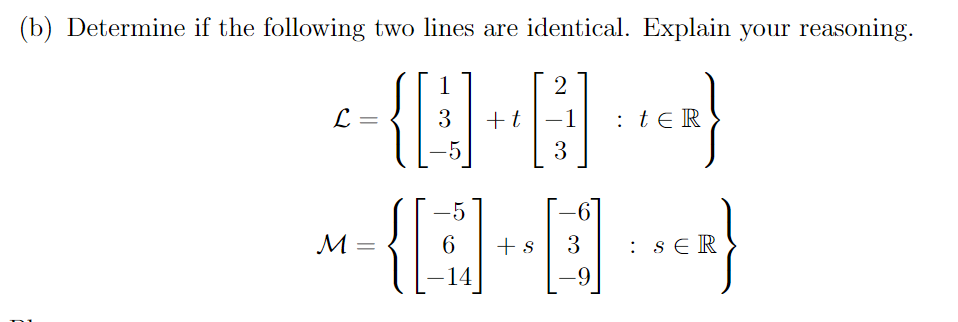 1. Lines: (a) Given two points 17(13 2: 2) and