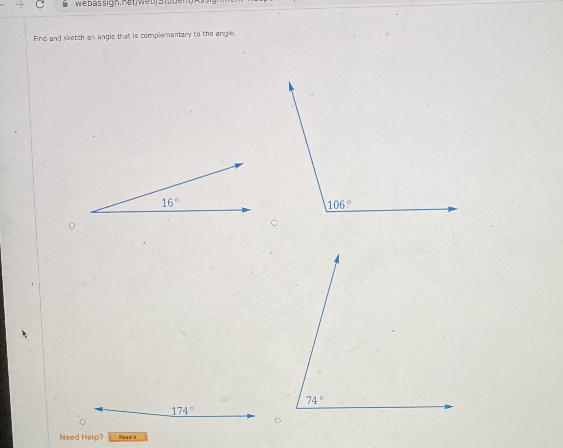 Complimentary to 74 degrees webassign.net/w Find