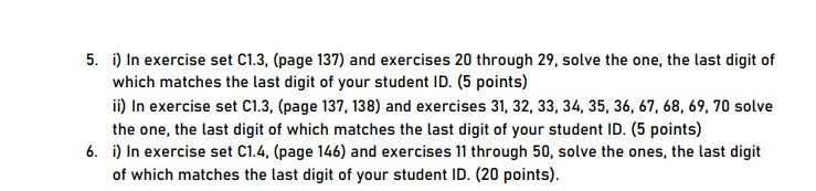 D=9 Last Digit of Student ID=9 Please make it
