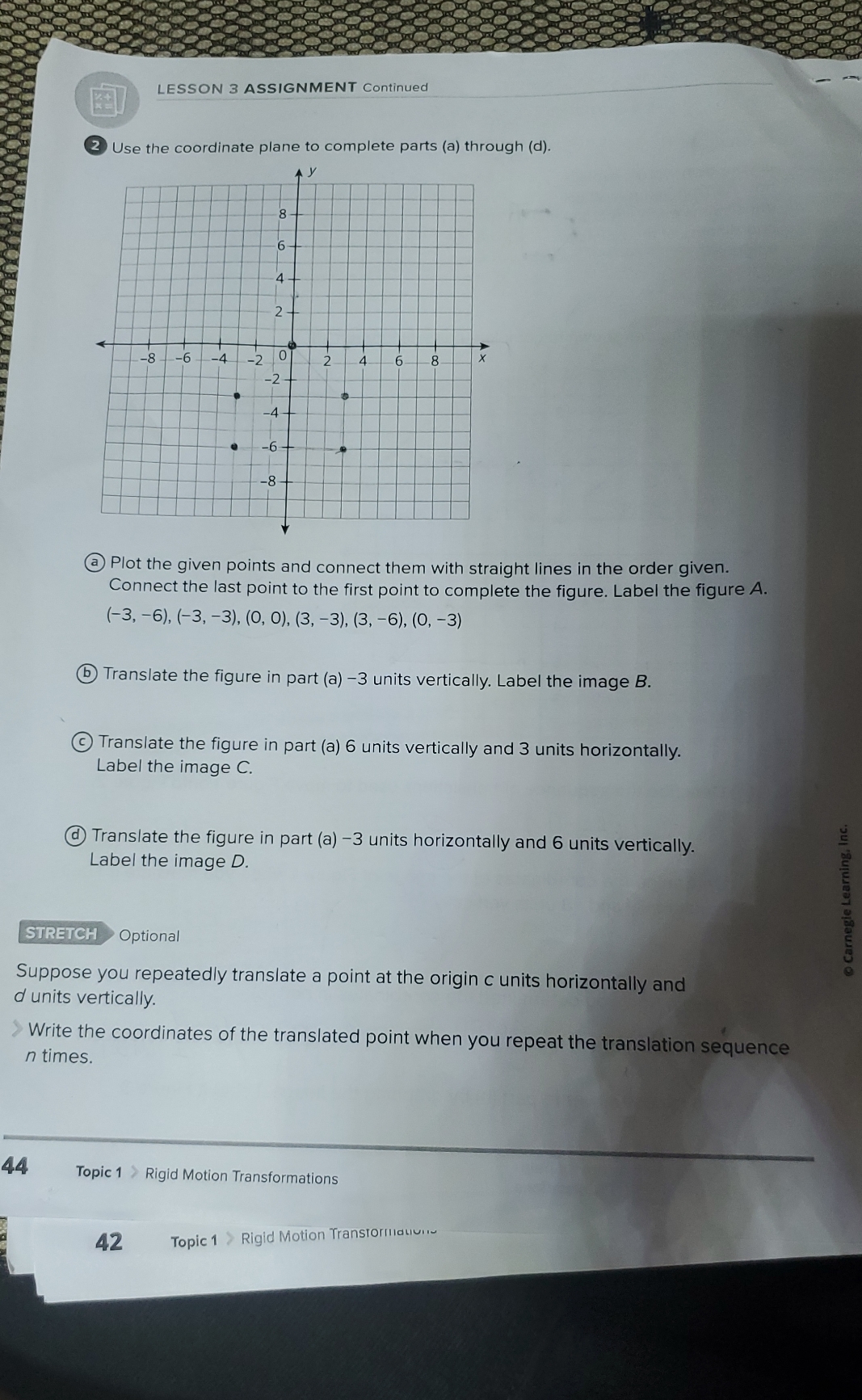 LESSON 3 ASSIGNMENT Continued 2 Use the