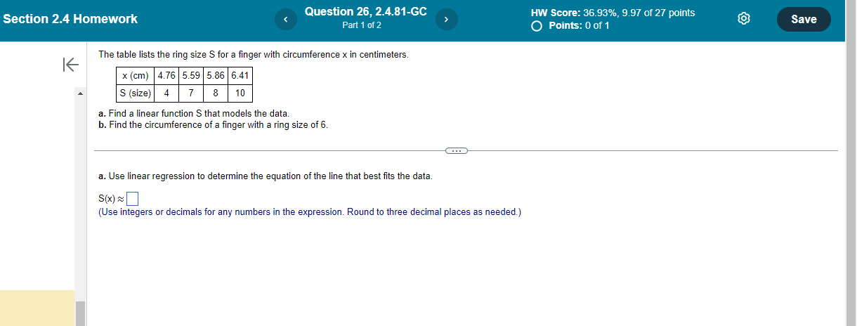 Section 2.4 Homework Question 25, 2.4.79 HW