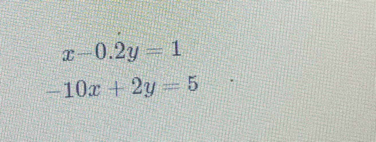 Solve the system of linear equations by