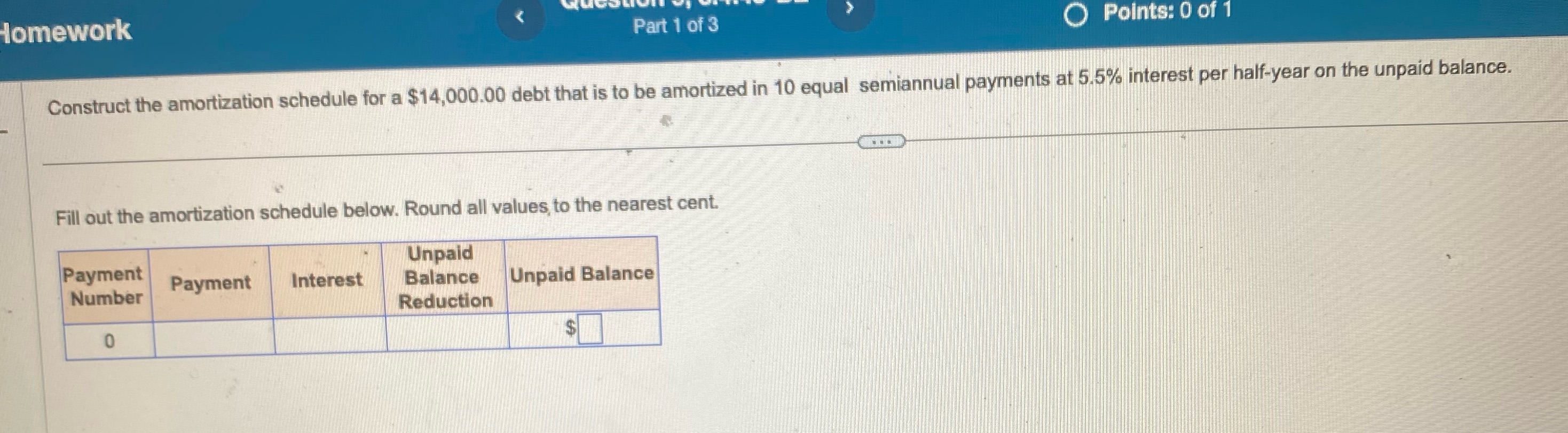 Homework Part 1 of 3 Points: 0 of 1 Construct the