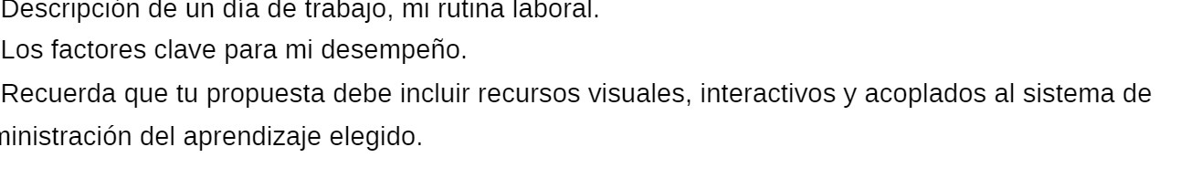 Descripcion de un dia de trabajo, mi rutina
