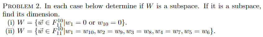 Mathematics Coding Theory Problem: PROBLEM 2. In