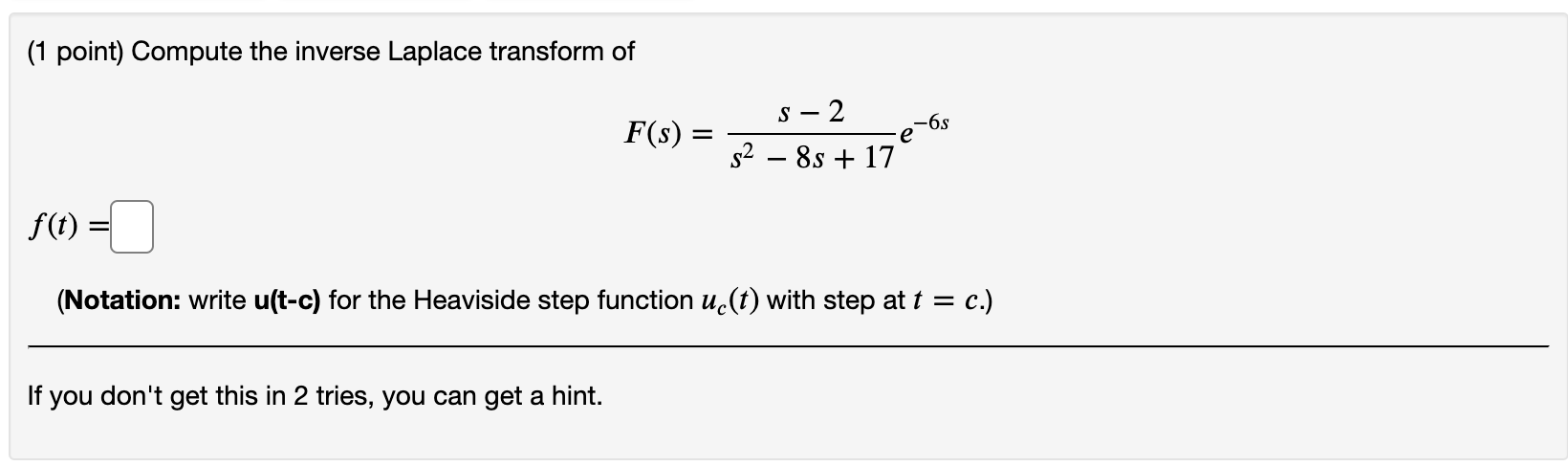 help and show work please (1 point) Compute the