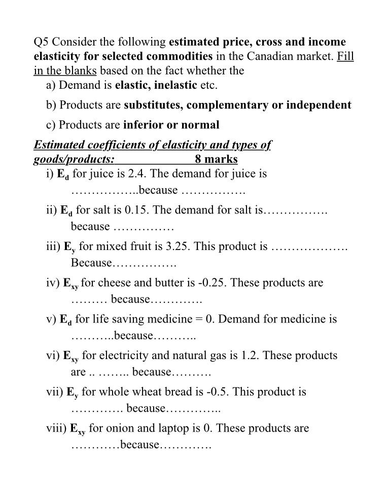 Answer the questions the way this one is