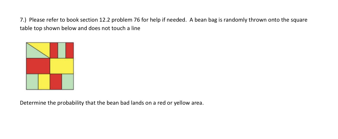 7.) Please refer to book section 12.2 problem 76