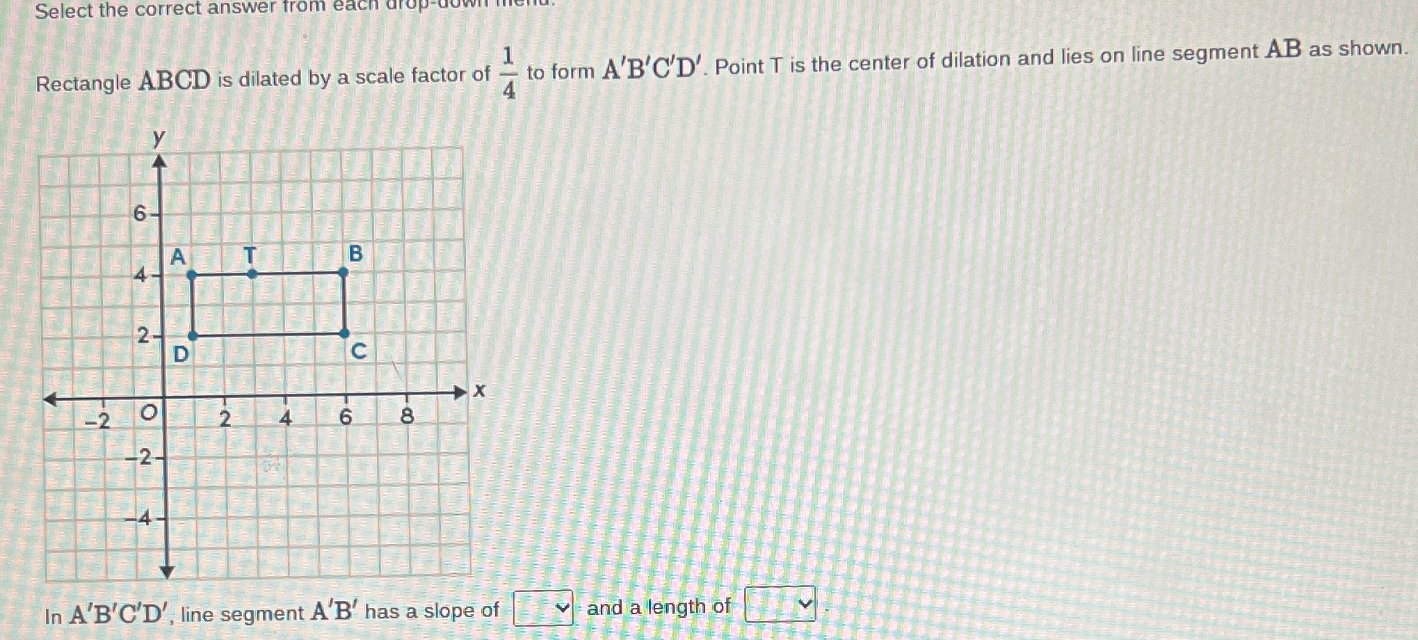 Select the correct answer from each drop-