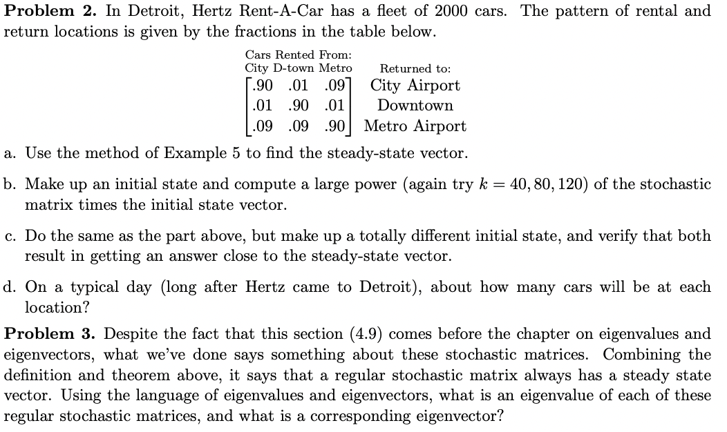 Answer 2&3 please EXAMPLE 5 Let P = :4 7. Find a