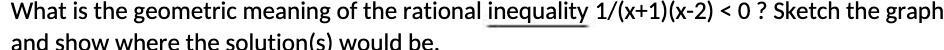 What is the geometric meaning of the rational