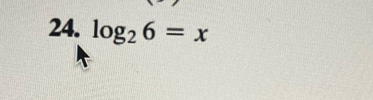 Change each logarithmic statement to an
