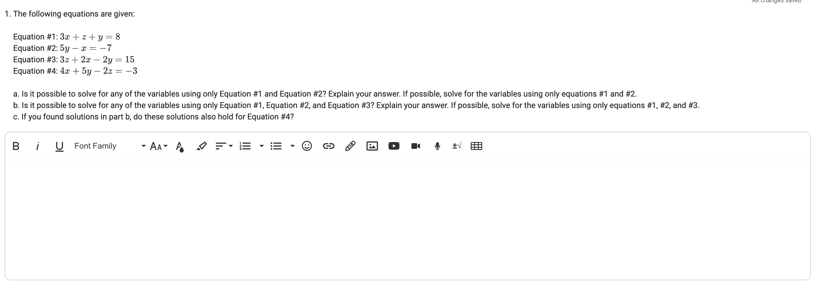 1. The following equations are given: Equation
