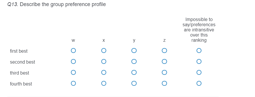 1. Q12. Consider the following group of 3 members