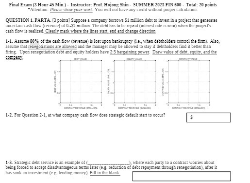 Final Exam (3 Hour 45 Min.) - Instructor: Prof.