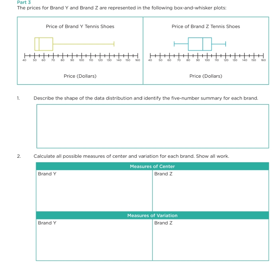 please help me out with this ? Part 3 The prices