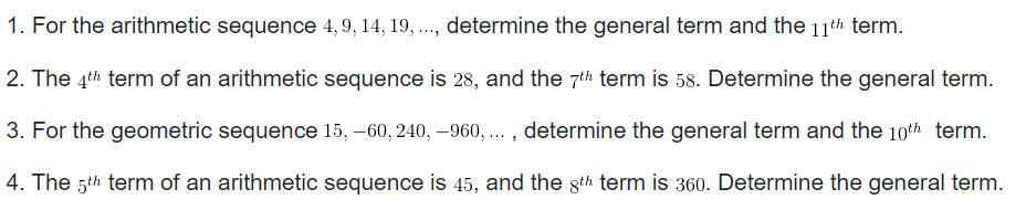 1. Determine the explicit formula for the