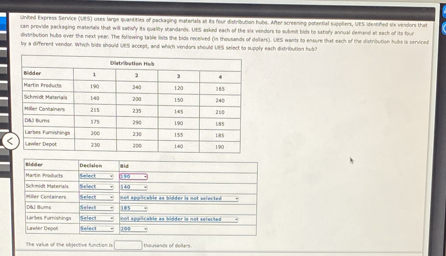 Problem 10-21 (Algorithmic)United Express Service