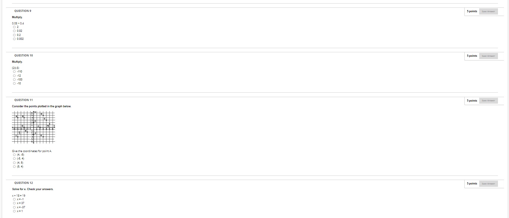 QUESTION 1 5 points Save Answer Divide and write