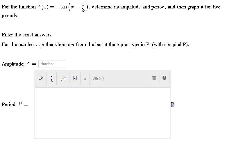 For the function f (x) 2 Sin (3 periods. %) ,