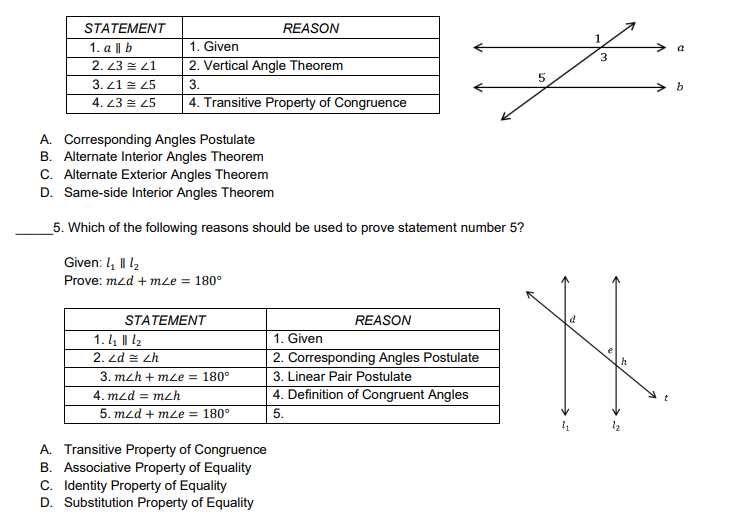CHOOSE THE CORRECT ANSWER. D. 23 and 26 6. Which