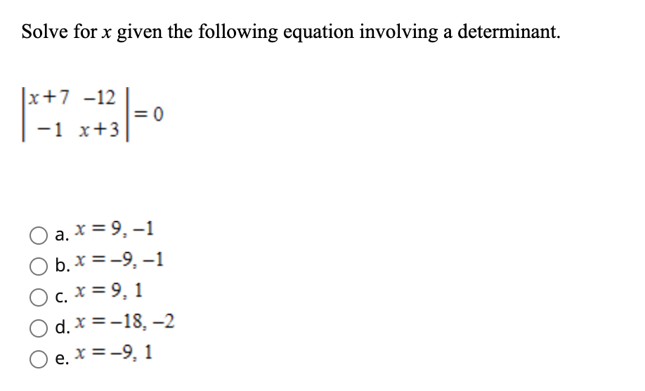 how do i solve for x Solve for x given the