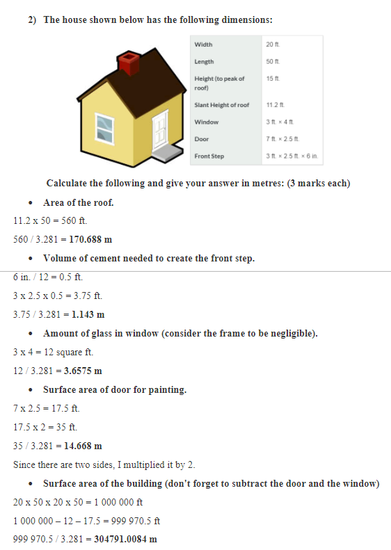 I calculated the following questions. (image
