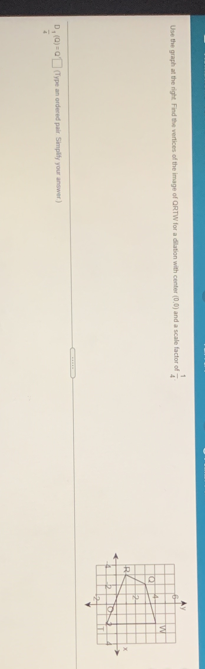 Use the graph at the right. Find the vertices of