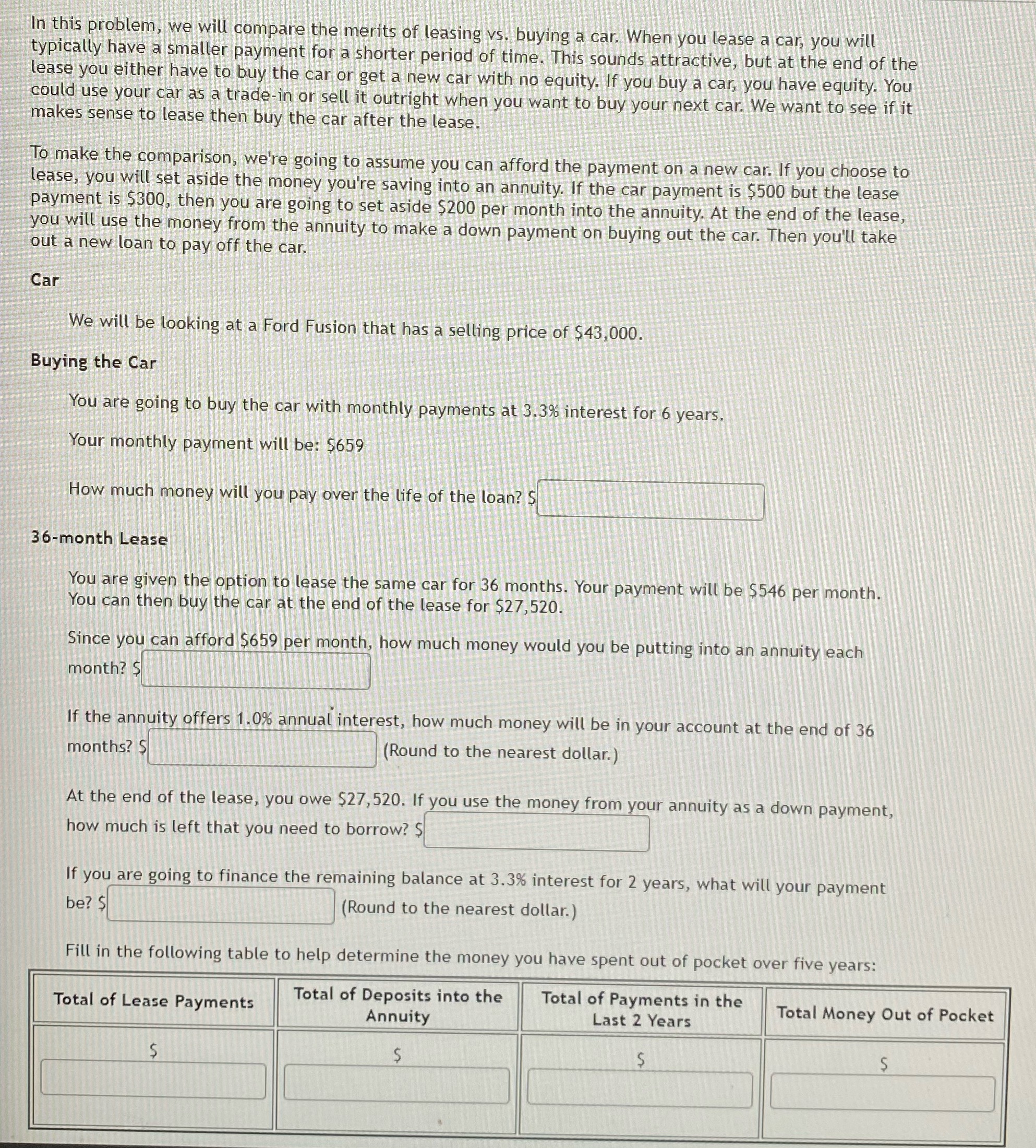 1 - In this problem, we will compare the merits