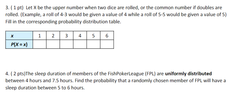 I attached an image below. 3. ( 1 pt) Let X be