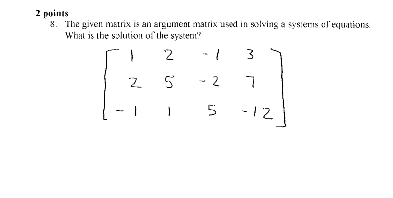 7. Use your graphing calculator to solve the