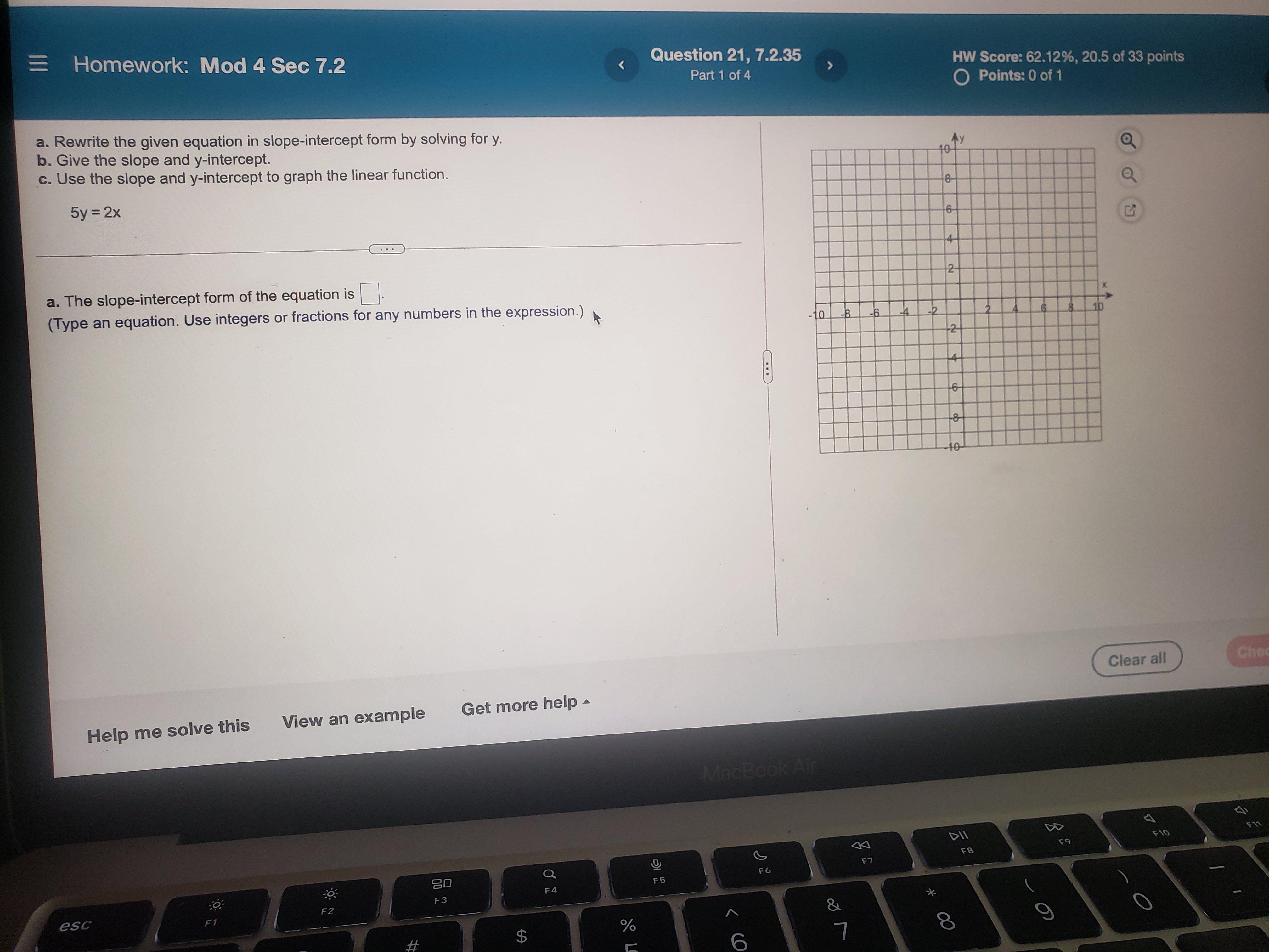 Homework: Mod 4 Sec 7.2 Question 21, 7.2.35 HW