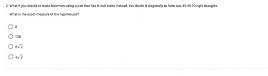 2. What if you decide to make brownies using a