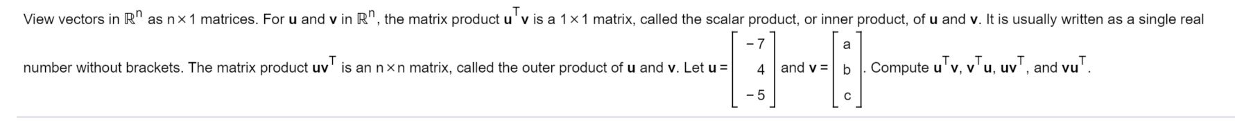 Linear Algebra: 2 3 2 9 Let A = [ ] and B = I: