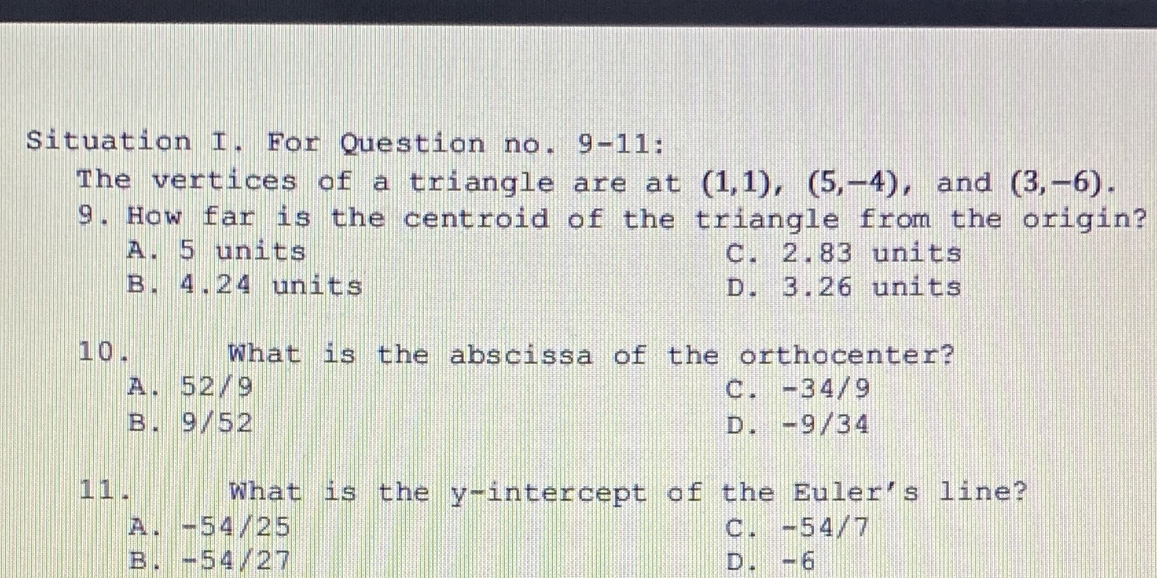 This is analytic geometry. I need help asap.