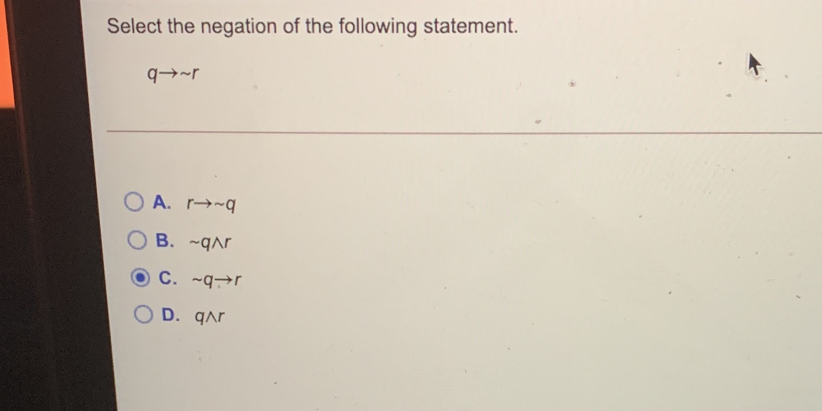 Select the negation of the following statement.