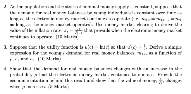 Consider our twoperiod DLG model of a monetary