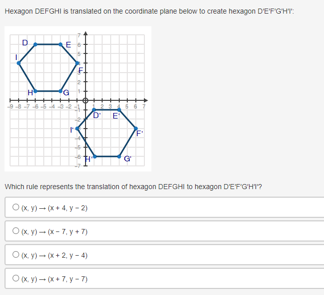 1. Pentagon PQRST and its reflection, pentagon