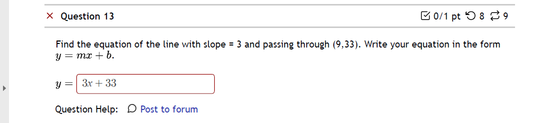 Question 11 0/1 pt 1 10 15 -4 -3 -2 -7 Find the