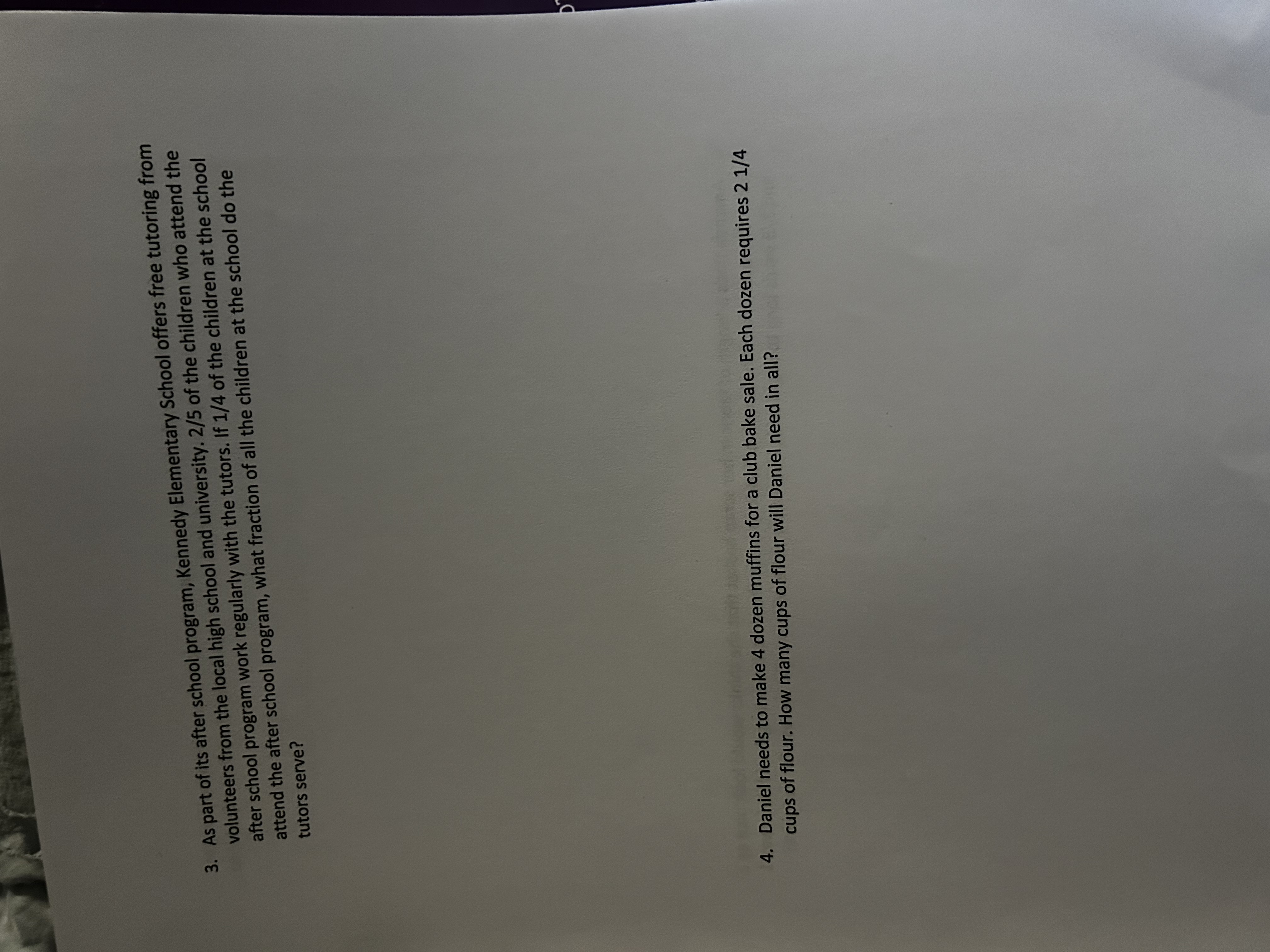 Fraction Multiplication Stories Draw pictures to