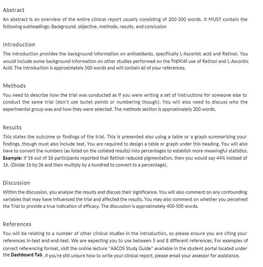 Abstract An abstract is an overview of the entire