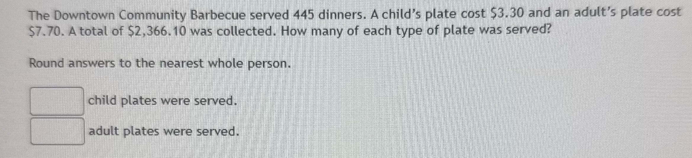How many types of each plate equation The