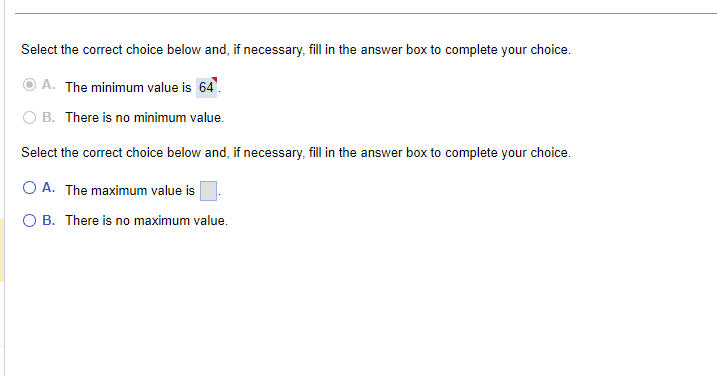 Select the correct choice below and, if