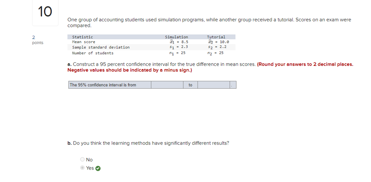 10 One group of accounting students used