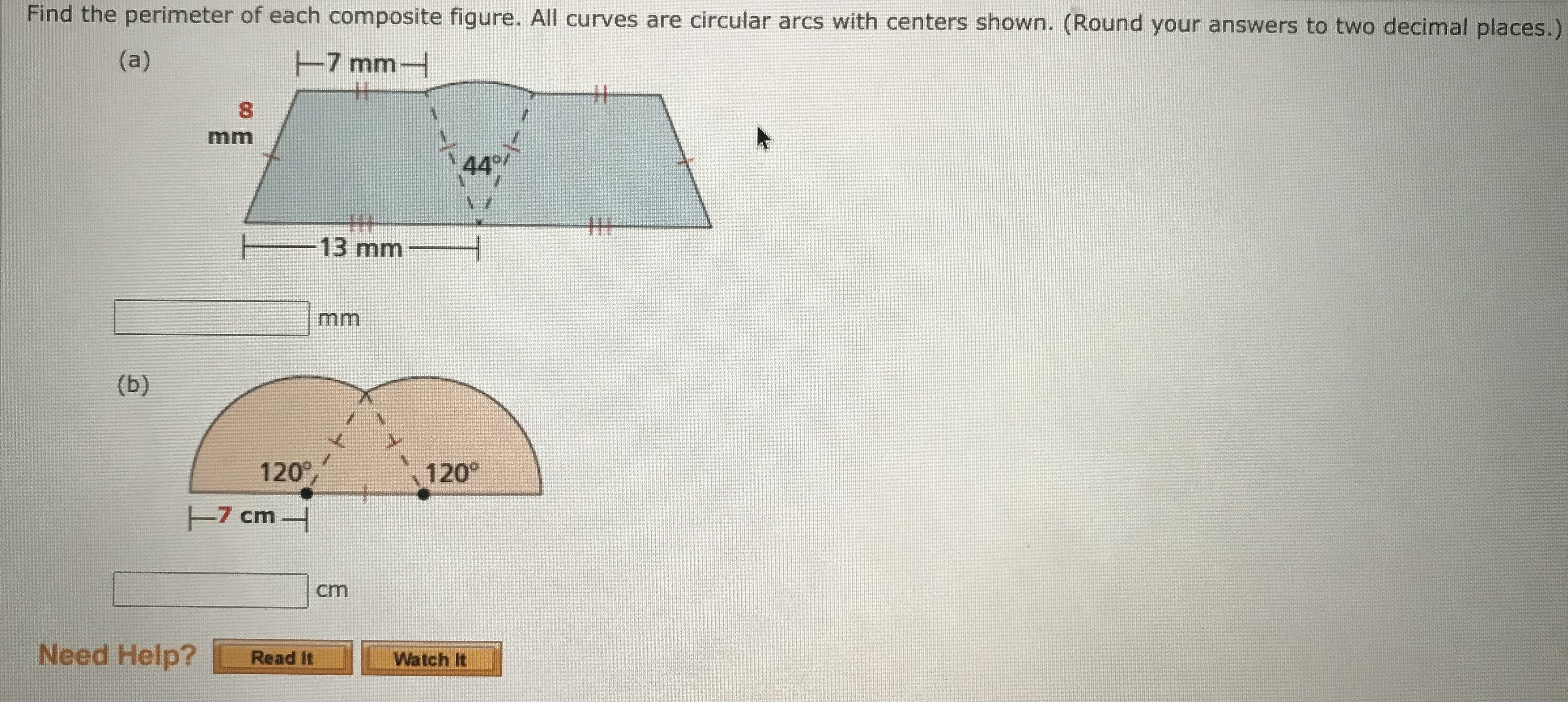 what is the perimeter of each figure? Find the