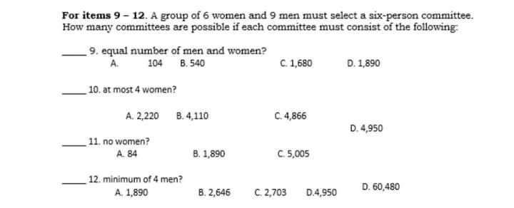 1. Which of the following determines the number