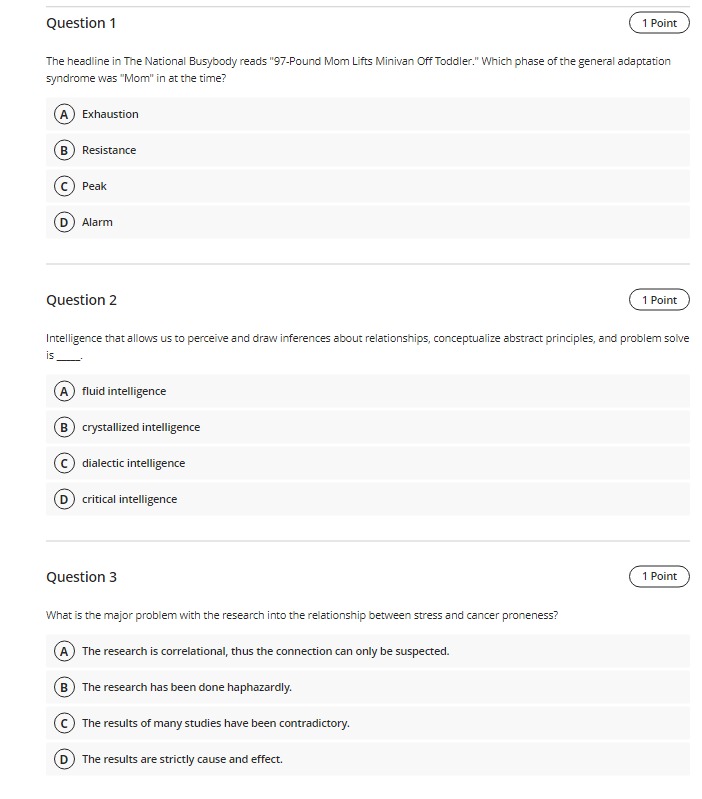 Question 1 1 Point The headline in The National